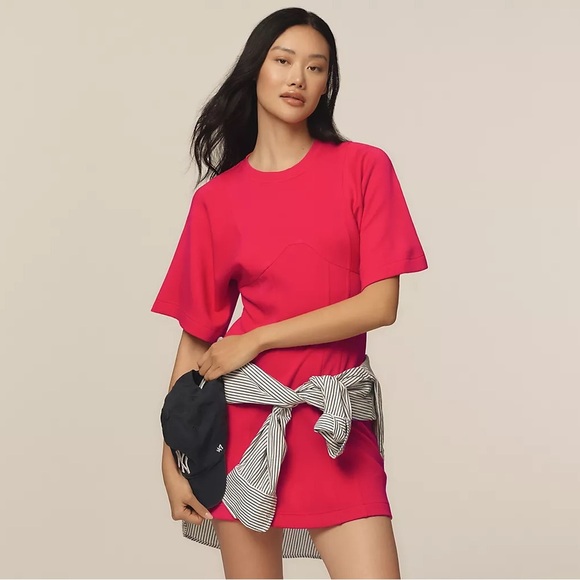 NWT! Anthropologie Daily Rose Practice Short-Sleeve Mini Dress - Multiple Sizes🟡 - Picture 3 of 11